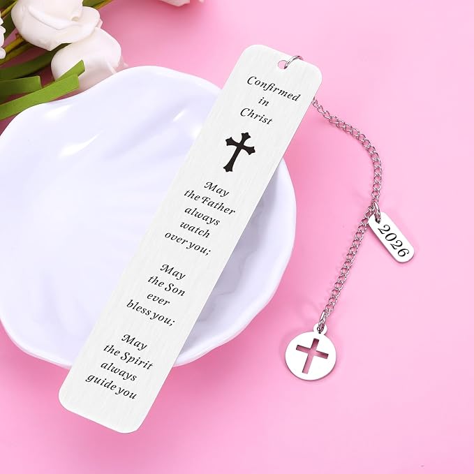 2026 Confirmation Gifts for Teenage Girls Boys Christian Gifts Bookmark for Kids Baptism Gifts for Christian Godson Goddaughter Catholic Confirmation Gifts for Birthday Christmas Religious Bulk Gifts