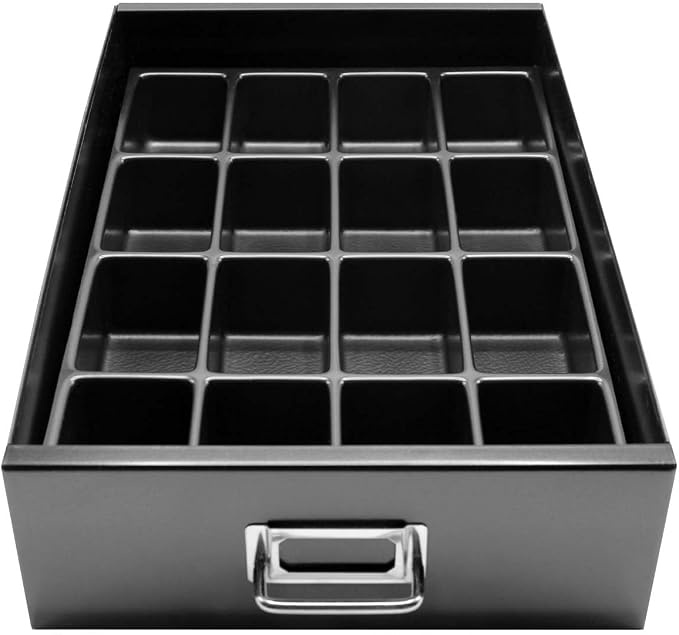 Bisley MultiDrawer Cabinet Insert Trays, 16-Section Insert, 2" Depth, Optimize Your Cabinet Drawers