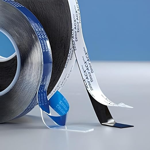 tesa ACXplus 7055 Clear Double Sided Acrylic Foam Tape – 3M 4910 Equivalent, High Transparency Structural Bonding for Glass, Acrylic, Signage, Automotive Trim, UV Resistant (1, 1.5" x 25m)