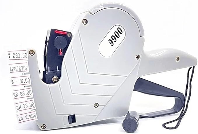 1 PC MX-9900 Pricing Label Machine with 500 Sticker Labels, 1 Ink Refill, 8 Digit Label Machine for Retail Stores, Grocery Stores(Ink Cartridge)