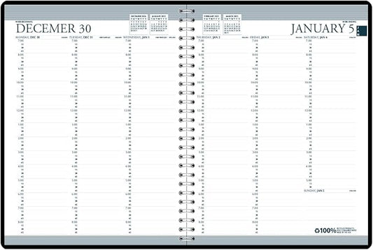 House of Doolittle 2025-2026 Two-Year Professional Weekly Planner, Black, 8.5 x 11 Inches, January - December (HOD272002-25)