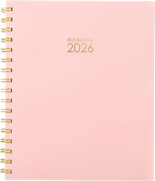 AT-A-GLANCE 2026 Planner, Weekly & Monthly, 7" x 8.75", Medium, Harmony, Sunset Coral (1099-805-27-26)