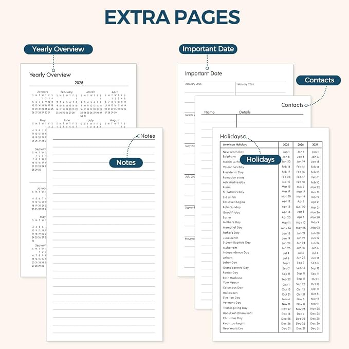 SKYDUE Pocket Calendar 2026-2027, Pocket Monthly Planner Jan 2026 - Dec 2027 for Purse, 6.7" X 3.7" 24-Month Small Planner, Academic Year Calendar, Compact Design with Plastic Sleeve