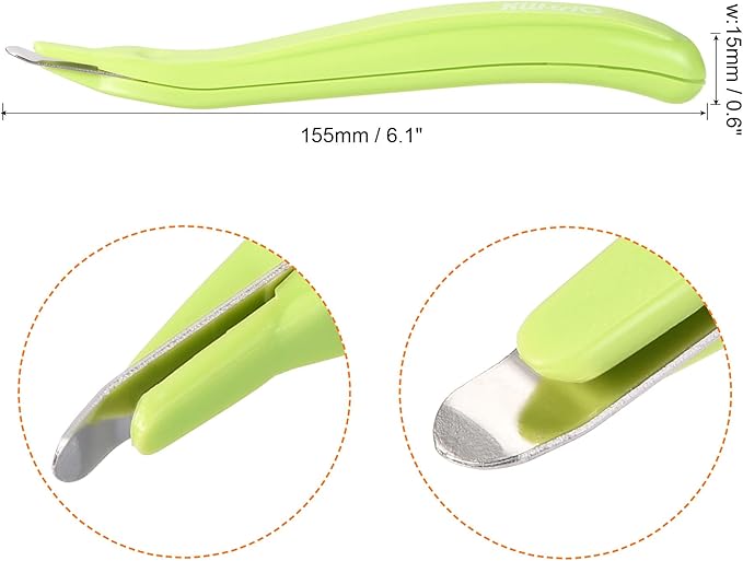 MECCANIXITY Staple Remover Tools, Magnetic Staplers Puller for Office Home Desktop Accessory, Green Pack of 3