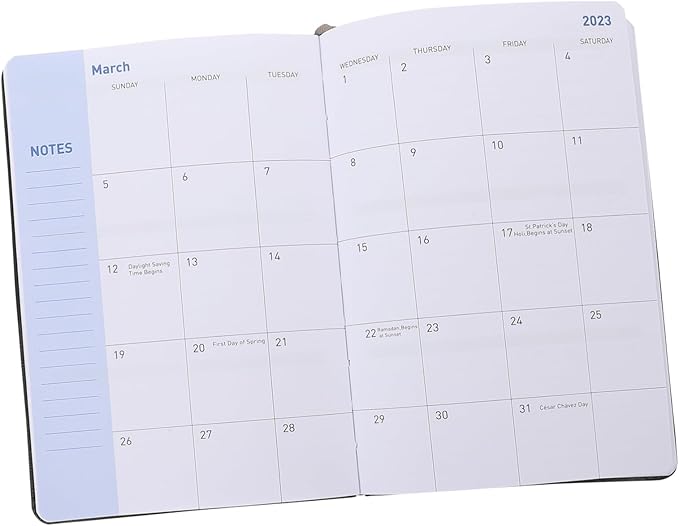 STOBOK 1set Convenient Portable Academic Planner Book Pu Calendar Organizer for Daily Scheduling -do Lists for Home and Office Use