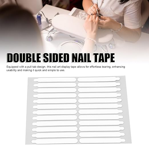 10 Sheets Double Sided Strong Adhesive Tape for Nail Displays and Packaging – Suitable for Nail Art Accessories