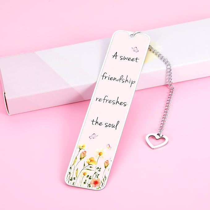 Best Friend Bookmark for Women Book Lovers, Friendship Gift for Best Friend Christian Metal Book Marker for Reading Women, Besties Valentine Friendship Gifts
