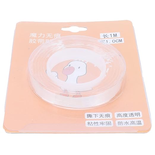 10Pcs Double Sided Tape, Reusable Washable Transparent Adhesive Tape, Seamless Strong Hold Mounting Tape for Walls, No Removable Wall Fasteners for Home Office
