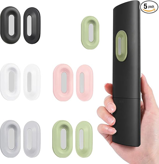 Freewindo Magnetic Remote Control Holder Wall Mount, 5 Pack TV Remote Holder Wall Mount, Silicone Remote Organizer Magnetic Remote Holder for Bed, TV, Ceiling Fan and Air Conditioner (Multicolor)