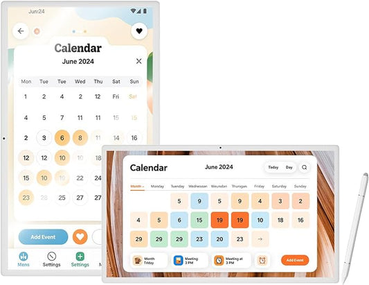 32 inch Digital Calendar,electronic digital wall touch screen smart calendar with Google Play Multi-calendar Sync for planner&personal organizers Wall/Desk Stand