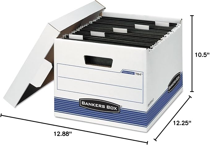 Bankers Box(R) Hang-N-Stor™, 10 1/2in.H x 12 7/8in.W x 12 1/4in.D, Letter