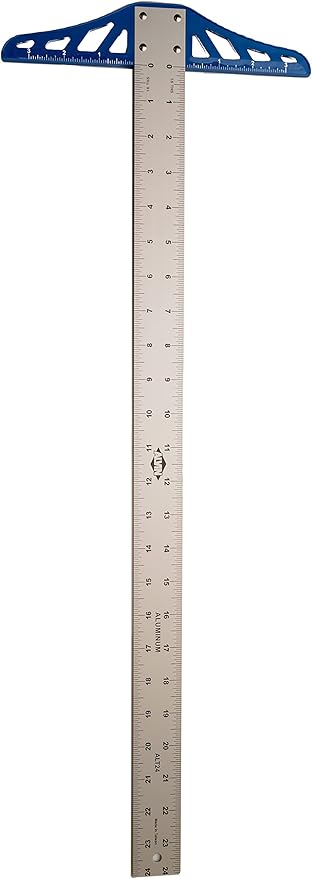 ALVIN ALT24 Aluminum Graduated T-Square, Drawing and Design Tool for Students and Professionals, Great for Carpentry, Drafting, Architecture, Engineering, and Art - 24 Inches