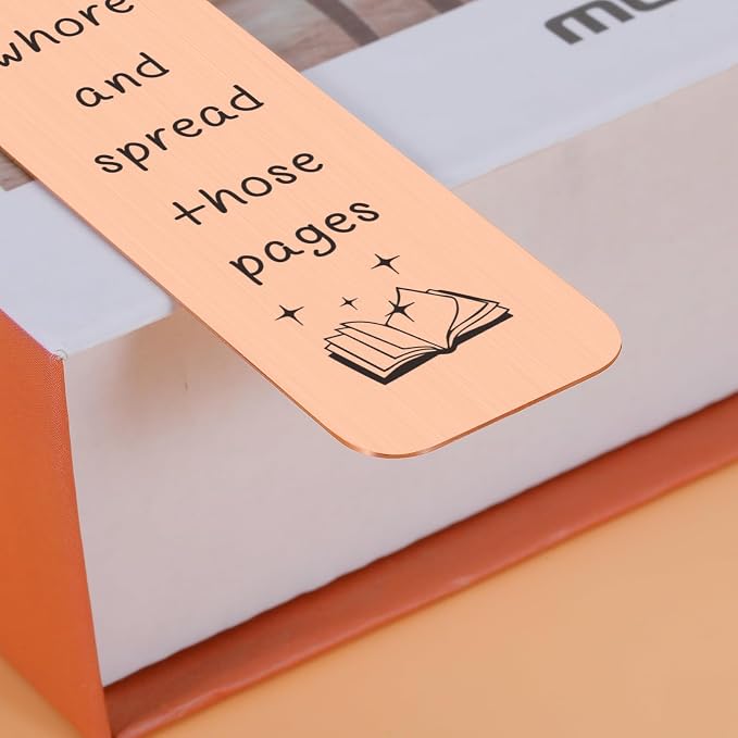 Smutty Book Lovers Gifts for Women Bookmarks for Women Readers, Book Nerd Bookworm Bookish Gifts for Women Smutty Bookmarks for Women Christmas Birthday Book Club Gifts Spread Those Page Book Marker