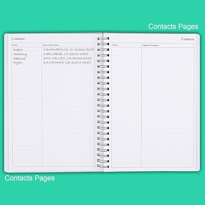 Nokingo Undated Planner for 2026 or Any Year - Weekly & Monthly Organizer Notebook & Journal to Track Goals, 5.85" x 8.25", Perfect to Organize Your Daily Life, Teal Weekly Monthly Planner Undated
