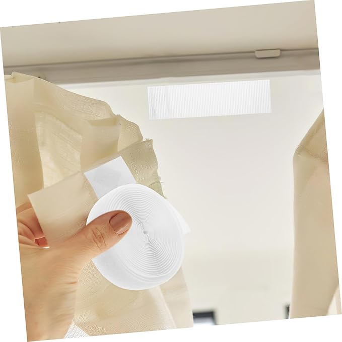 Heavy Duty Double Sided Tape for Curtains Wide Sided Strips Strong Adhesive Picture Mounting Tape Non-Slip Attachment for Rods Hinges