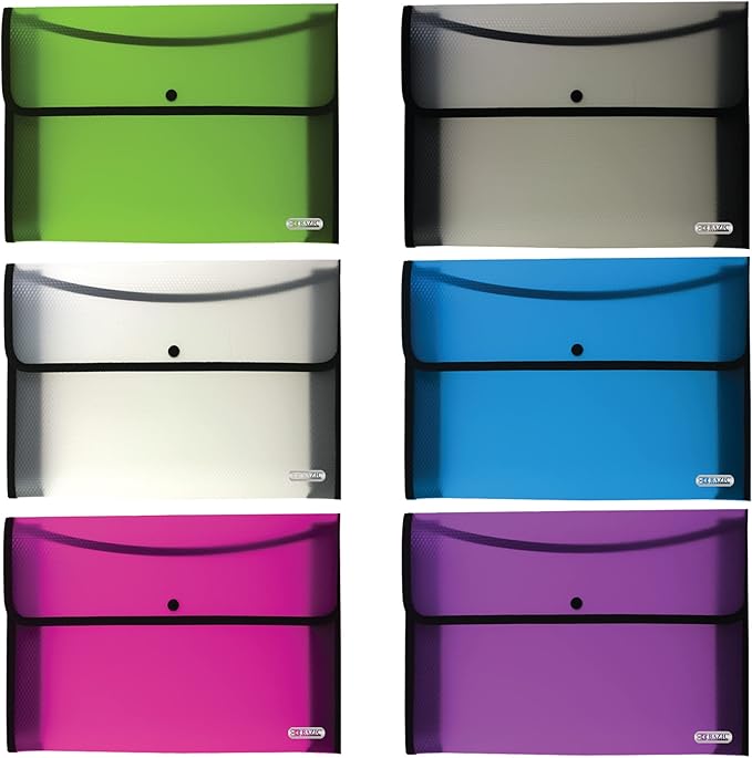 BAZIC Square Flap Letter Size Document Holder