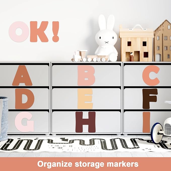 150 PCS Large 6" Bulletin Board Letters Set,Boho Color Classroom Alphabet Cutout Letter for Bulletin Board Display Home School, A Great Helper to Inspire Students' Learning Interest
