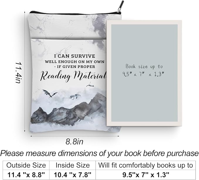 TBT Cartoon Merchandise Book Sleeve Book Cover Book Lovers Gifts Princess Gifts Book Club Gifts Bookish Gifts Book Protector Book Gifts for Readers Librarian Mothers Day Graduation Birthday Gifts