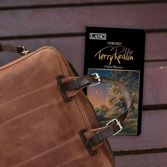 Lang, Terry Redlin 2 Year 2026 Pocket Planner, 3.63'' X 6.5'', Weekly Calendar with Stapled Binding