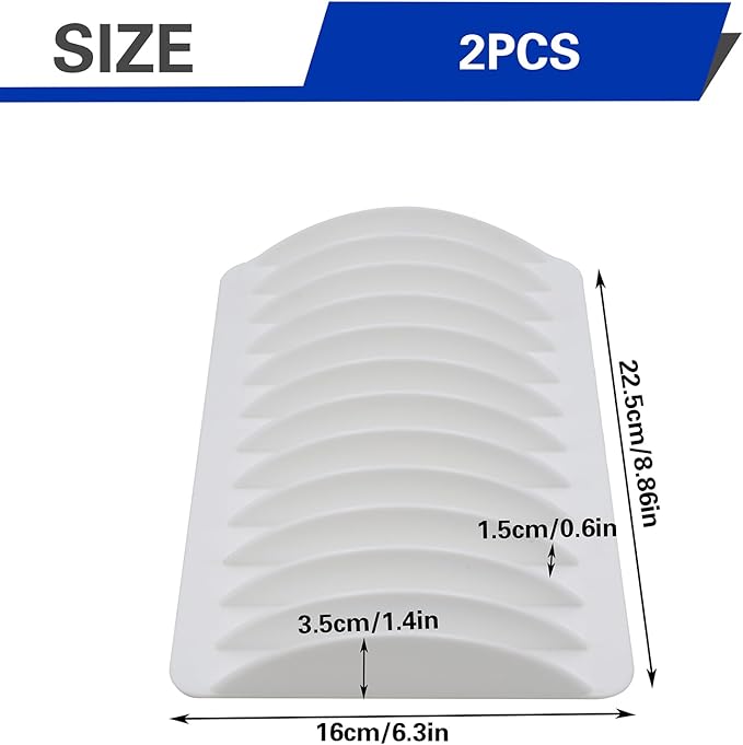 2 PCS Cell Phone Holder for Classroom, 24-Grid White Multiple Desktop Phone Storage Organizer Rack for Office School Classroom