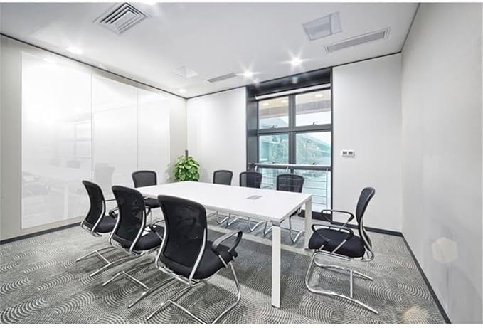 Aria 8'H x 4'W Low Profile 1/4" Glass Whiteboard - Vertical White - 4 Markers and Eraser