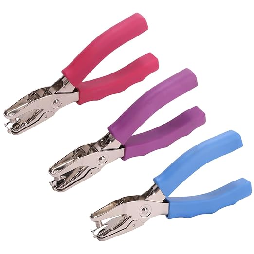 1 Hole Punch， 1/4 inch of Single Whole Punch and Long Reach Stapler,with 2000 Staples & Stapler Remover Full Strip