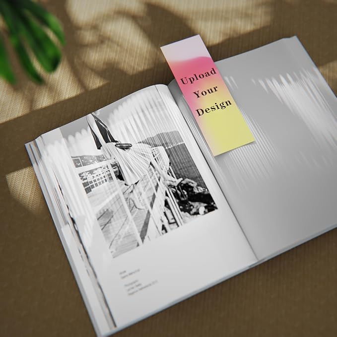 Custom Bookmarks - 16pt Paper 2"x6" - Glossy/Matte Laminated - (100 to 500 Cards) - Personalized Bookmarks (100)