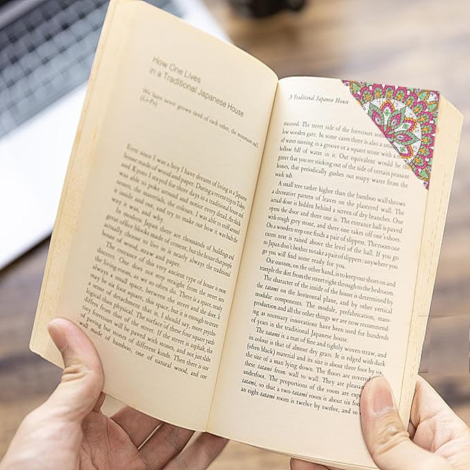 8PCS Diamond Art Bookmarks for Adults DIY Corner Mandala Diamond Painting Bookmarks for Book Lovers Beginners DIY Crafts, Christmas New Year Graduation Birthday Gift