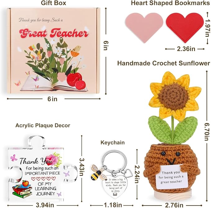 AZKRWFLM Appreciation Gifts for Teacher Women, 2026 Thoughtful Gift Box Set for Teachers, for Teacher Appreciation Week, Valentines Day Gifts, Last Day of School Gifts,