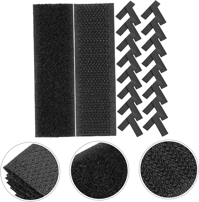 Tofficu 150pcs Hook and Adhesive Strips for Shoes and Clothing Self-Adhesive Replacement Tapes Multi-Function Sticky Strips for Home Organization
