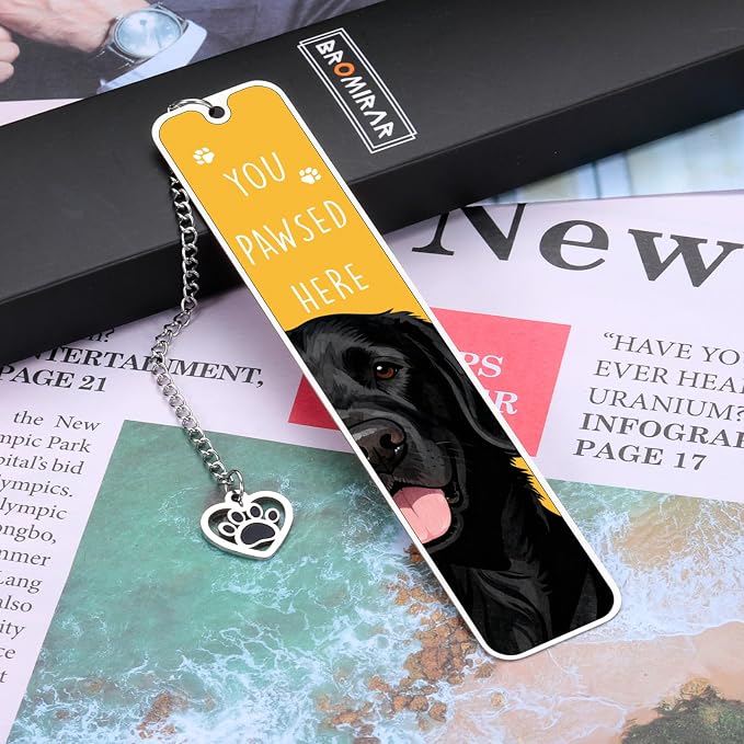 Black Lab Gifts for Women Men, Labrador Retriever Gifts Bookmark, Fathers Day Dog Dag Gift for Men, Gift for Labrador Dog Lovers Owners, Reading Accessories for Book Lover Nerd Kids Adults Readers
