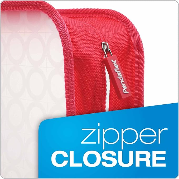 Pendaflex Zip Wallet Poly File, 3 Inch Expansion, Pink or Blue (No Color Choice), Each (27909)
