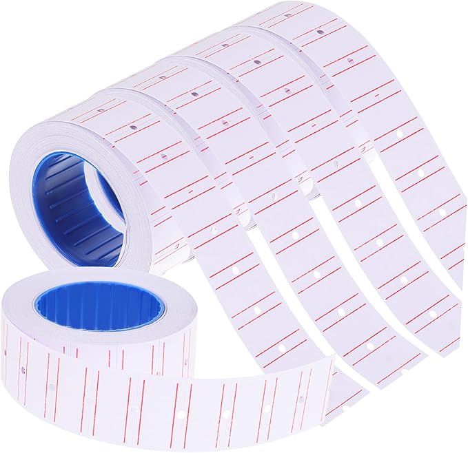 Gadpiparty 10 Rolls Self-Adhesive Pricing Labels for Price Marker Labeler Sturdy Price Sticker Tags 550 Labels Per Roll for Retail Stores and Small Businesses