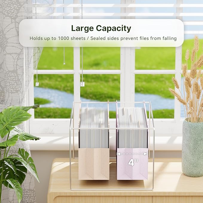 XINGIA Legal Size Hanging File Folders,Extra Capacity 4 Inch Hanging File Folders with Tabs,6 Pack Pastel Wheat Straw File Folders for Cabinets,Expandable Hanging File Organizer for School Office