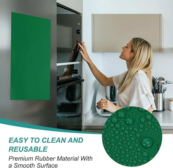 PATIKIL Magnetic Dry Erase Board Sheet for Fridge, 3 Pcs 12 x 8 Inch Erasable Refrigerator Whiteboard for Kitchen for Home Kitchen Organizer Planner Office Storage, Green (1mm)