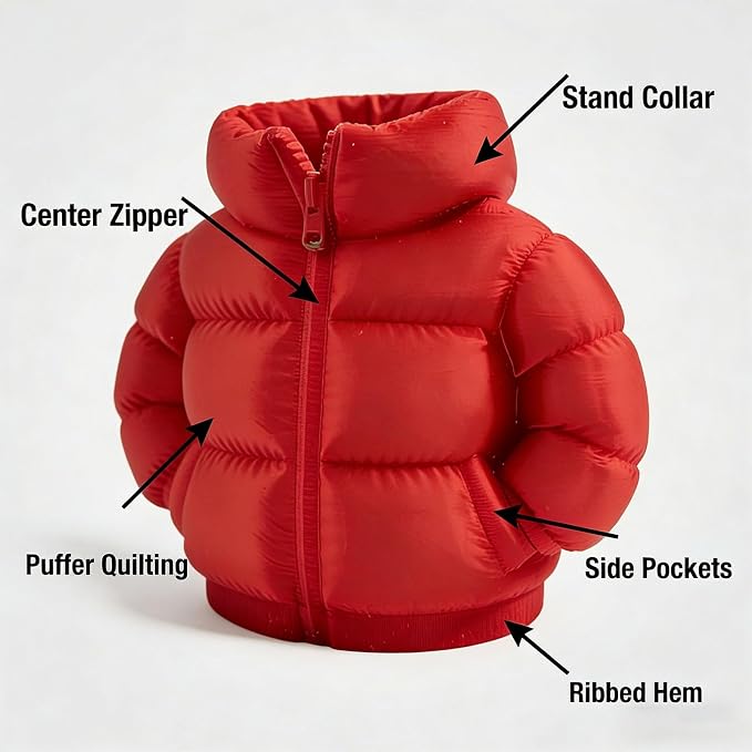 YOKUSHI Down Jacket Pen Holder, 3D Printed Funny Puffer Jacket Pencil Holder, Creative Desk Organizer for Office Supplies, Cute Unique Stationery Holder for Desk, Quirky Gift for Women Men (Red)