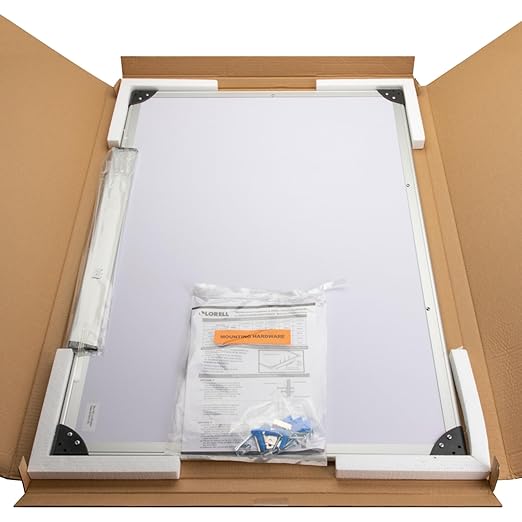 Lorell Dry-Erase Board, 3 by 2-Feet, Aluminum/White