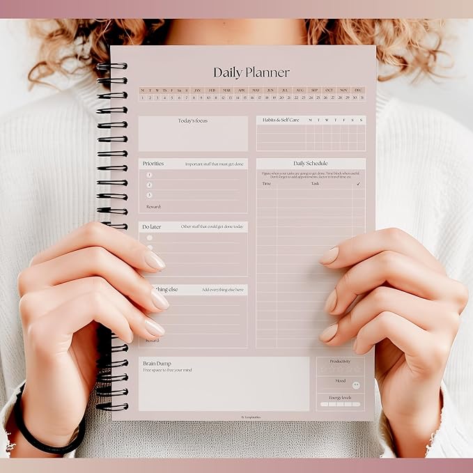 ADHD Daily Planner for Neurodivergent Adults - Productivity Daily Planner & Task Management to Stay Organized and Focused (Lux)
