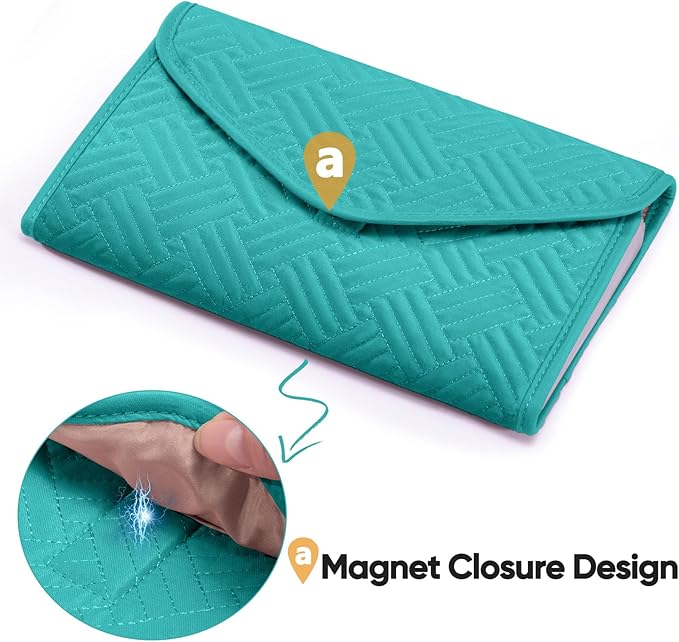 Fabric Bill Organizer with Pockets 10x6 Receipt Organizer for Business - Receipt Holder Organizer - Cash Organizer -Coupon Holder - Money Organizer for Cash- Small Accordion File Organizer