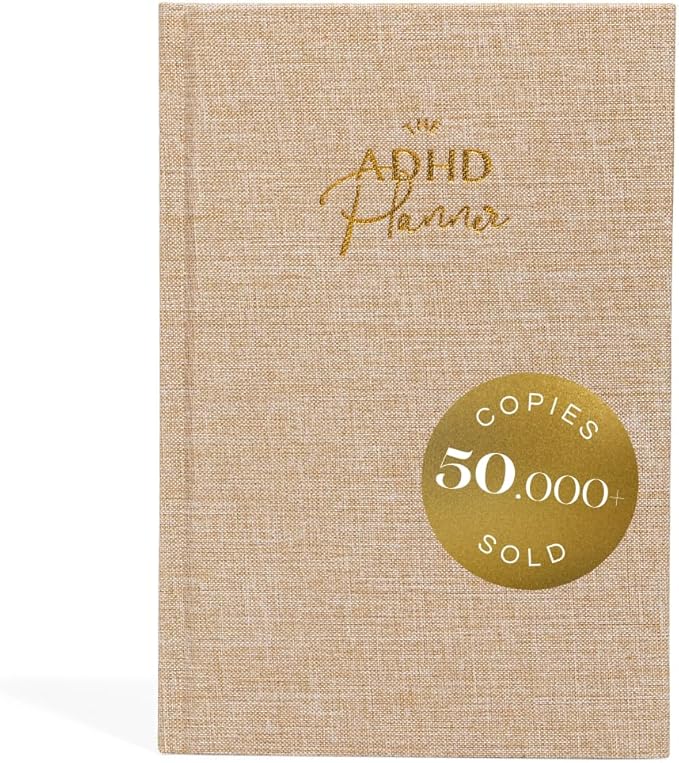 The ADHD Planner for Adults - Undated Daily & Weekly ADHD Journal for Disorganized People, 90 Days - Habit Tracker, Record Emotions & Mood - Academic Goals - Structure & Focus for Adults Brains