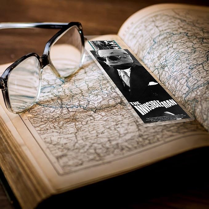 Universal Monsters The Invisible Man (1933) - Claude Rains - Laminated 2x6 FilmCells Bookmark with 35mm Clip of Film and Tassel USBM319