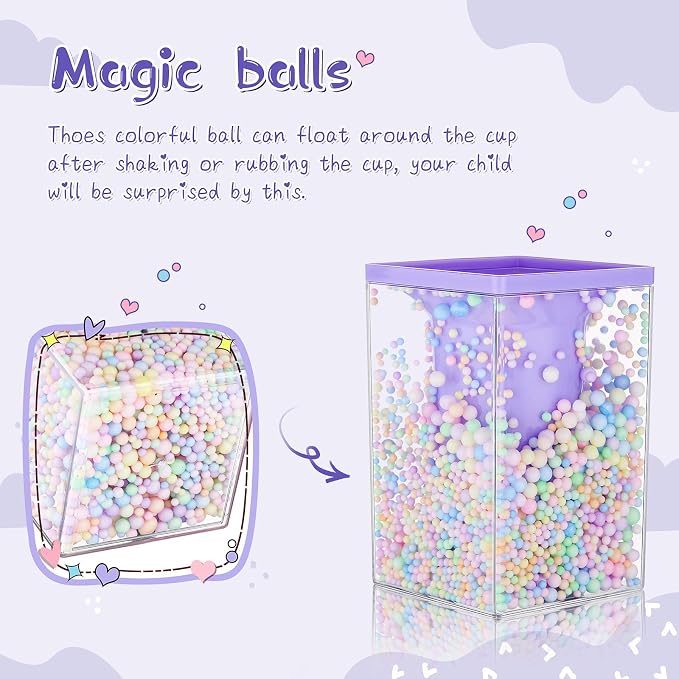 Zonon 2 Pieces Bubble Pen Holder for Desk Cute Makeup Brush Organizer & Pencil Holder with a Playful Sphere Design, Kawaii Desktop Accessories for Women, Office & School(Pink and Purple)
