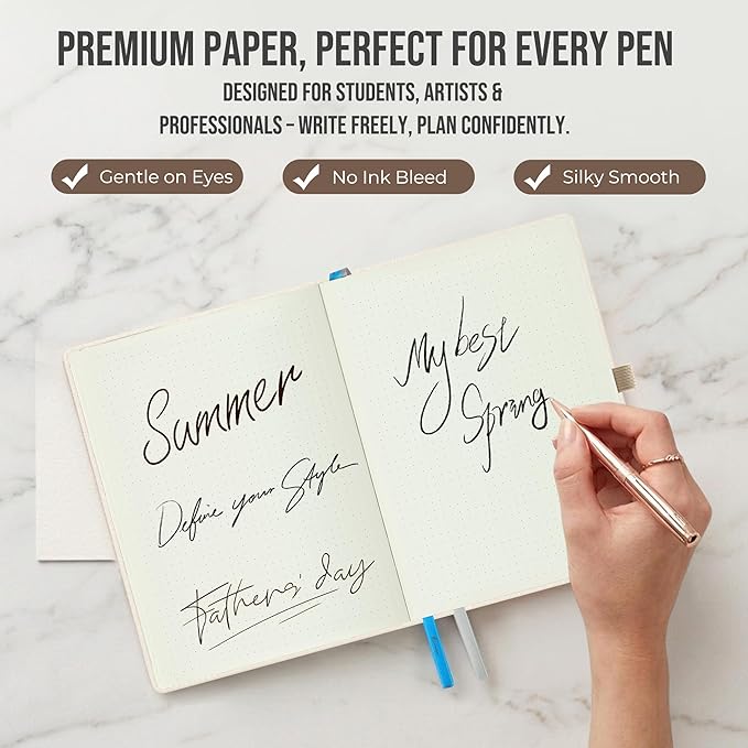 Planner 2026-2027 Weekly & Monthly Planner with Hourly Time Slots, 18 Month Academic Calendar July 2026 – Dec 2027, Vertical Layout, Monthly Tabs, Textured Fabric Hardcover, White