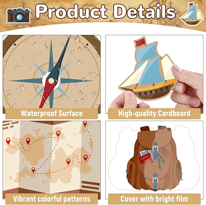 Travel The Map Reading Class Bulletin Board Set Adventure Classroom Decoration Back to School Reading Takes You to New Places Paper Cutouts for School Nursery Chalkboard Wall Door Decor Party Supplies
