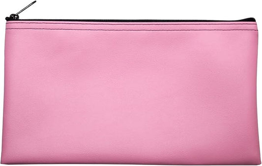 Multi-Purpose Zipper Bag, Reusable, Travel Pouch, Lightweight, Makeup Organizer, 11 x 6 Inch (Pink)