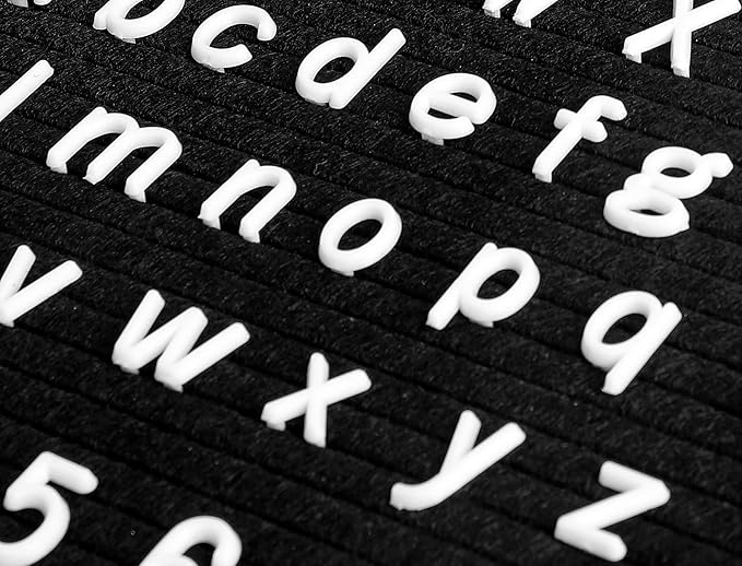 Letters Set - Pre-Cut 390pcs Lowercase Letters Only (No Board Included)