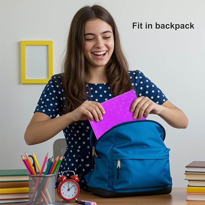 ViVin Plastic Folders with Pockets and Prongs,24 Pack,Heavy Duty 2-Pocket File Folder with 3 Fasteners,Fits Letter Size Paper,for School Home and Office(Bright Purple)