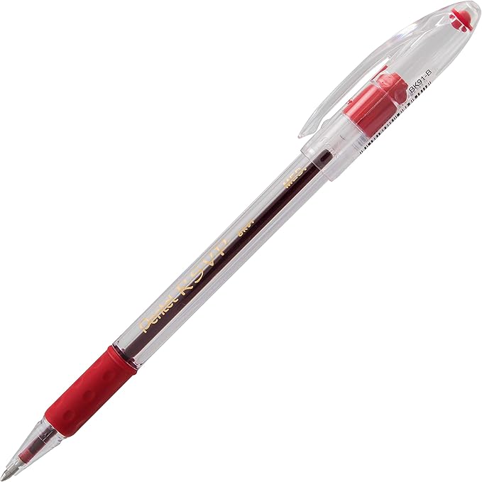 Pentel R.S.V.P. Ballpoint Pen, Medium Line, Assorted Ink (BK91BP6M) (Pack of 1, 6 Count Total)