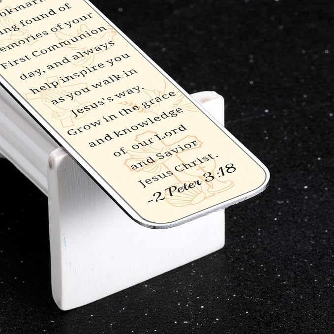 2026 First Communion Gifts for Boys Girls - 1st Communion Gifts for Boys Girls First Communion Favors Bible Bookmark Religious Christian Easter Gift for Kids Girl Boy Christian Bookmarks for Women Men