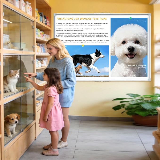 Magnetic Dry Erase Board 60x40 Inches, Foldable Whiteboard with Silver Frame for Classroom, Office and Home - 5x3.5 Ft, Non-Glare Surface, Full Magnetic Accessory Kit Included